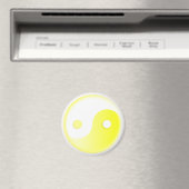 Gelbgelbes Yin/Yang-Symbol Magnet (In Situ (Geschirrspüler))