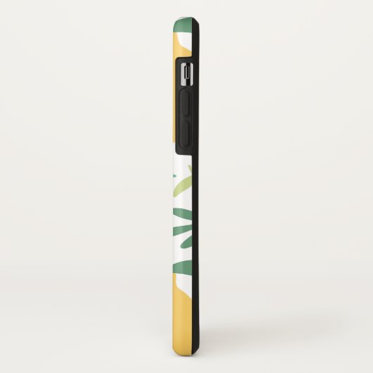 Gelbgelbes Zitronenmuster Case-Mate iPhone Hülle (Hinten/Links)