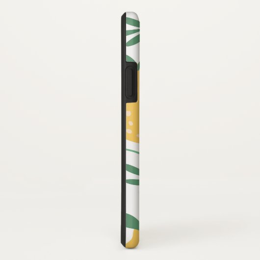 Gelbgelbes Zitronenmuster Case-Mate iPhone Hülle (Hinten/Rechts)