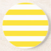 Gelbgestrichene Vorlage Rundsandstein Getränkeuntersetzer (Vorne)
