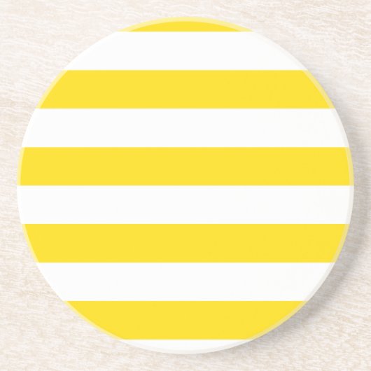 Gelbgestrichene Vorlage Rundsandstein Getränkeuntersetzer (Vorne)