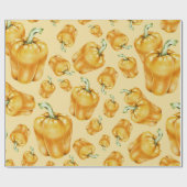 Gelbglocke-Paprikaschoten Geschenkpapier (Flach)