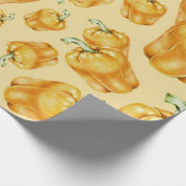 Gelbglocke-Paprikaschoten Geschenkpapier (Ecke)