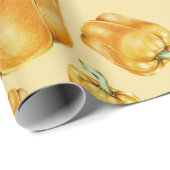 Gelbglocke-Paprikaschoten Geschenkpapier (Rolleneckpunkt)