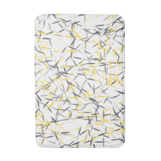 Gelbgrau Abstrakt Badematte (Vorderseite Vertikal)