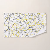 Gelbgrau Abstrakt Badhandtuch Set (Handtuch)