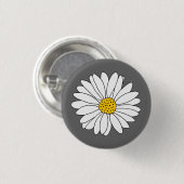 Gelbgraue und weiße Daisy Button (Vorne & Hinten)