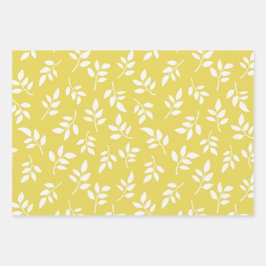 Gelbgraues Brautparty Geschenkpapier Set (Vorderseite 3)