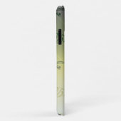 Gelbgraues Gradient Leaf Muster Personalisiert Case-Mate iPhone Hülle (Hinten/Rechts)