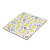 Gelbgraues und weißes geometrisches Muster Fliese (Seite)