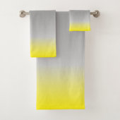 Gelbgrauombré Badhandtuch Set (Insitu)