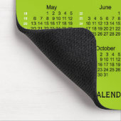 Gelbgrün 2018 52 Wochen-Kalender durch Janz Mousepad (Ecke)