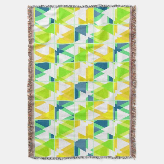 Gelbgrün abstrakt decke (Vorderseite Vertikal)