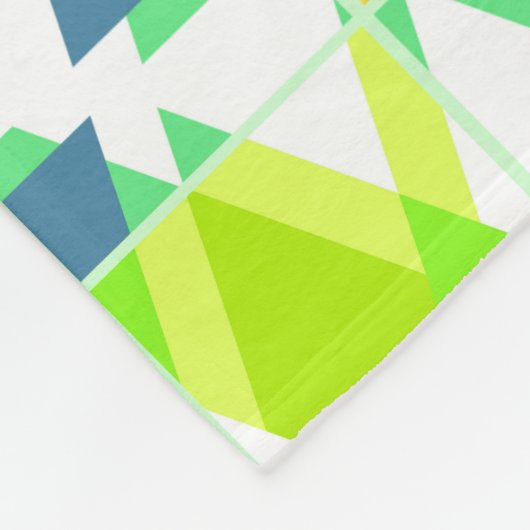 Gelbgrün abstrakt fleecedecke (Ecke)