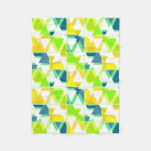 Gelbgrün abstrakt fleecedecke (Vorderseite)