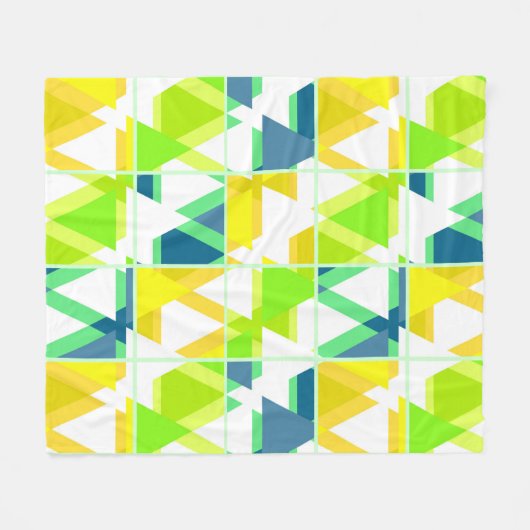 Gelbgrün abstrakt fleecedecke (Vorderseite (Horizontal))