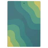 Gelbgrün abstrakt für eine positive Stimmung Klemmbrett (Rückseite)