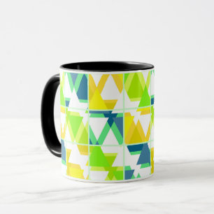 Gelbgrün abstrakt , Geo , geometrisch , gelb , Tasse