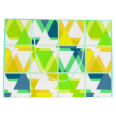 Gelbgrün abstrakt große geschenktüte (Rückseite)