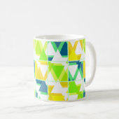 Gelbgrün abstrakt kaffeetasse (VorderseiteRechts)