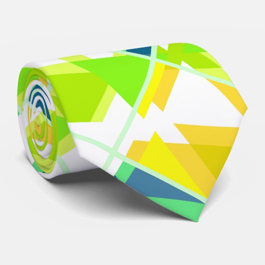 Gelbgrün abstrakt krawatte (Gerollt)