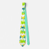 Gelbgrün abstrakt krawatte (Vorderseite)