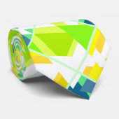 Gelbgrün abstrakt krawatte (Gerollt)