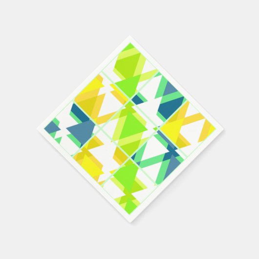 Gelbgrün abstrakt serviette (Ecke)
