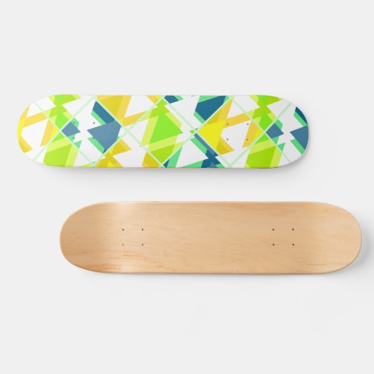 Gelbgrün abstrakt skateboard (Horizontal)