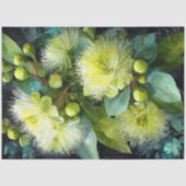 Gelbgrün blühend Gumnut Decoupage Seidenpapier (Vorderseite)