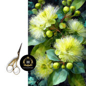 Gelbgrün blühend Gumnut Decoupage Seidenpapier