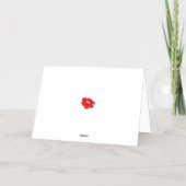 Gelbgrün, Cornellrot-Anthurium-Design (Rückseite)