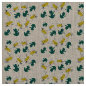 Gelbgrün-Frosch-Muster Stoff (Muster)
