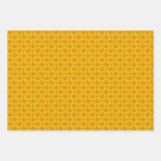 Gelbgrün-Geburtstagsverpackung Geschenkpapier Set (Vorderseite 3)