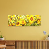 Gelbgrün-Gelb-Vintag Leinwanddruck (Insitu (Wohnzimmer))