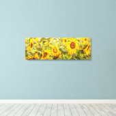 Gelbgrün-Gelb-Vintag Leinwanddruck (Insitu (Holzboden))