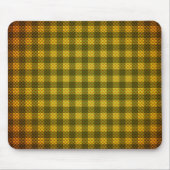 Gelbgrün karierte Kohlefaser gemustert Mousepad (Vorne)