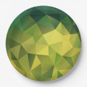 Gelbgrün Pappteller (Vorderseite)