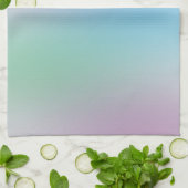 Gelbgrün rosa Blaue Lila Vorlage Geschirrtuch (Gefaltet)