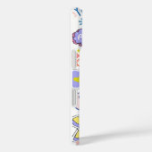 Gelbgrün rosa Illustrationsbraun Friedlich Case-Mate iPhone Hülle (Rückseite / Rechts)