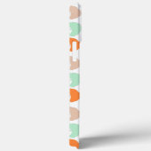 Gelbgrün-rosa-orangefarbene Girl mit Afro Case-Mate iPhone Hülle (Rückseite / Rechts)