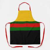 Gelbgrün-schwarz-Blockdesign Schürze (Vorderseite)