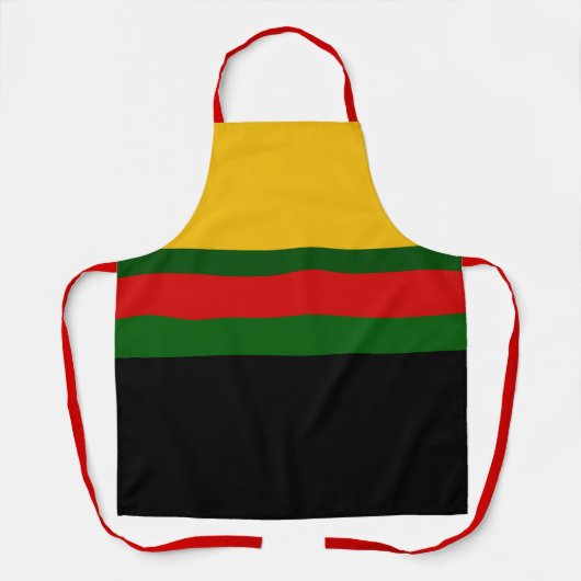 Gelbgrün-schwarz-Blockdesign Schürze (Vorderseite)