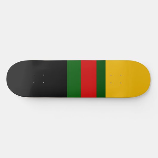 Gelbgrün-schwarz-Blockdesign Skateboard (Horizontal)