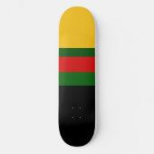 Gelbgrün-schwarz-Blockdesign Skateboard (Vorderseite)