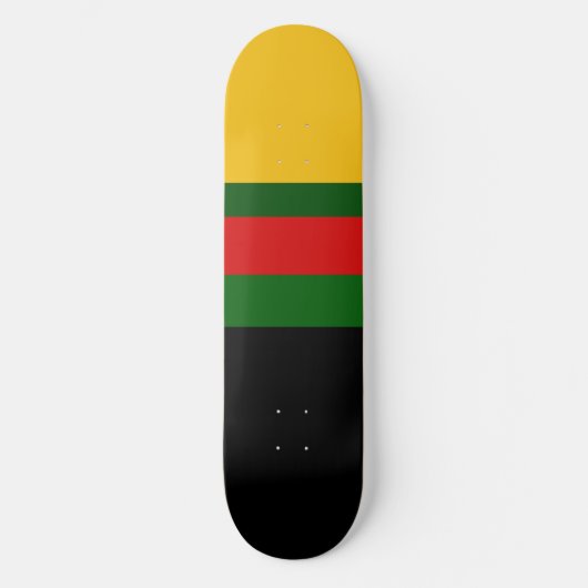 Gelbgrün-schwarz-Blockdesign Skateboard (Vorderseite)