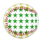 Gelbgrün spielt Baseball die Hauptrolle (Vorderseite Links)