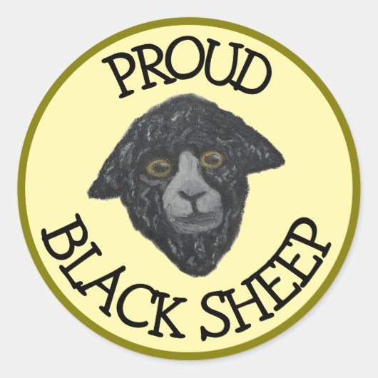 Gelbgrün-Sticker Runder Aufkleber (Vorderseite)