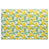 Gelbgrün-weißes Zitronenmuster Stoff (Fat Quarter (45,7 x 55,9 cm))