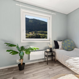 Gelbgrüne Blätter, grau Rundes Kissen